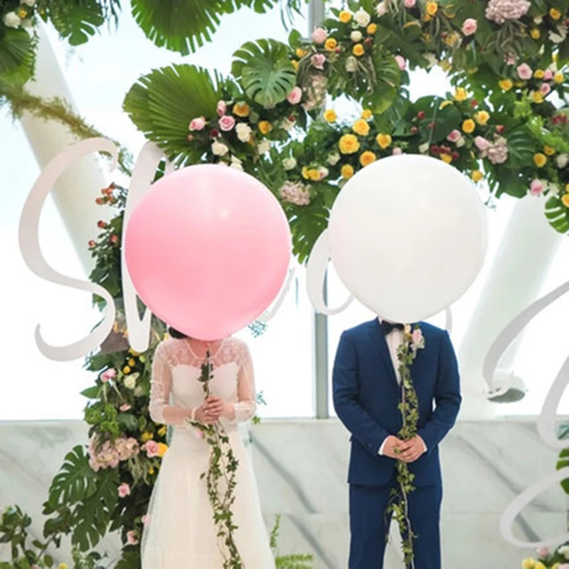 6pcs 36inch Jumbo Round Latex Balloons Large Birthday Wedding Irthday Party Decorations DIY Children\'s Day Anniversary