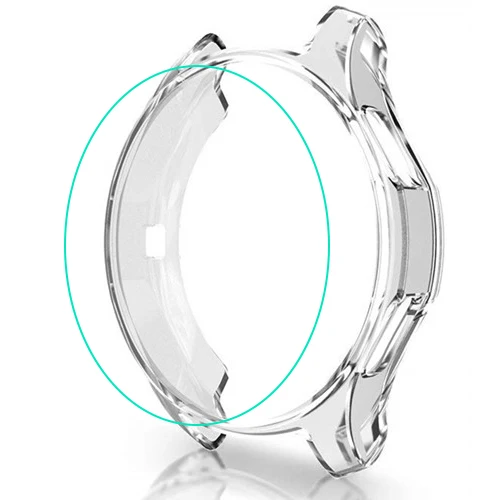 Transparent Чехол gear S3 frontier для samsung Galaxy Watch 46 мм 42 мм, чехол galss, мягкий бампер, аксессуары для умных часов, защитный чехол с покрытием - Цвет: Transparent