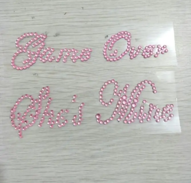 2 шт./компл. свадебные наклейки на высоком каблуке обувь GAME OVER SHE'S MINE Стразы для