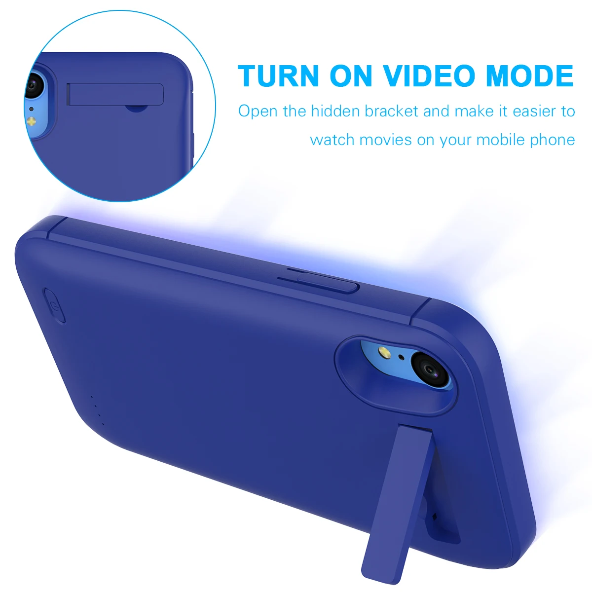 Чехол для аккумулятора для iPhone XR 4000mAh power Bank Charing, чехол для телефона с подставкой, чехол для зарядного устройства для iPhone XR Coque funda