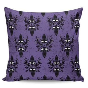 

Haunted House Skull Bat Home Pillow Cases Living Room Sofa Chair Pillowcases Home Decor Square Cushion Covers