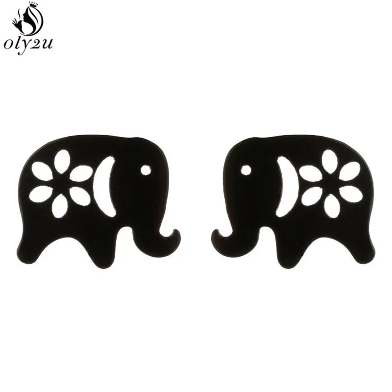 Cartoon Tier Ohrringe Modeschmuck für Frauen Mädchen Punk Schwarz Schmetterling Krone Eule Biene Edelstahl Ohrstecker Orecchini – Detail 14