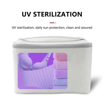 

2020 Storage Bags UV Sterilizing Bag Portable USB UV Disinfection Bag Sterilizer Box for Makeup Brushes Underwear Drop Shipping
