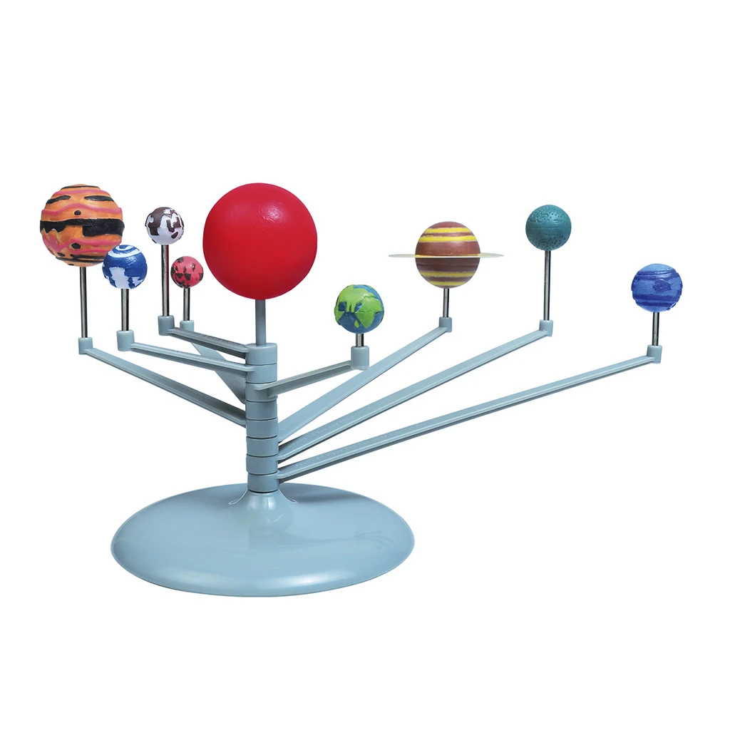 Kids DIY Solar System Planets Model Toy Science Planetarium Preschool Educational Toy - Size 21.5x18.2x6.5CM/8.5x7.2x2.56in