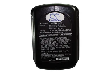 

Cameron Sino Battery for Dewalt DC222KA DC222KB DC223KA DC223KB DC224KA DC224KB Replacement DE0240 DE0240-XJ 1500mAh