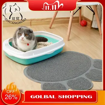 

SHUANGMAO Waterproof Pet Cat Litter PVC Paw Mat Cat Toilet Cushion Pads Pets Litter Box Mats Products Bed For Cats House Clean