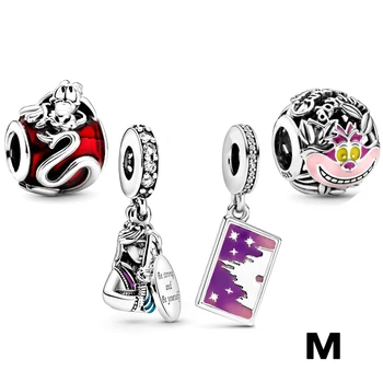 

NEW 2020 100% 925 Sterling Silver Spring Collection Mulan Mushu Parks Dangle Charm Fit Diy Women Original Bracelet Jewelry Gift