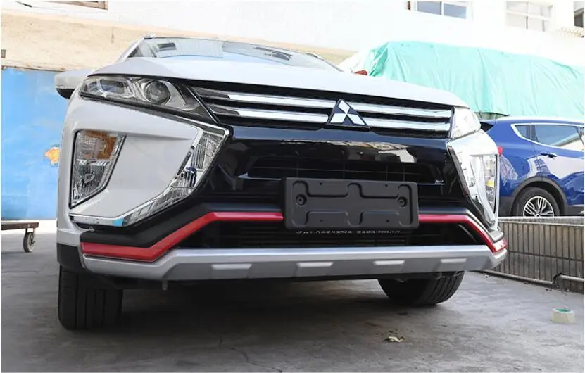 ABS хром для автомобиля Передние Задние защитные бамперы защита противоскользящая пластина для Mitsubishi Eclipse Cross
