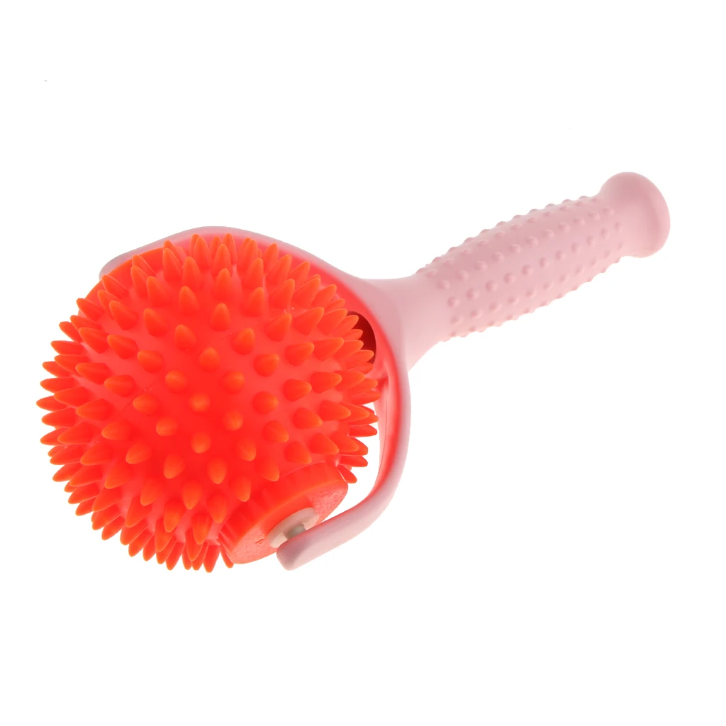 2pcs Handheld Acupuncture Body Relaxation Spiky Massage Rolling Ball Massager Muscle Relax for Body Face Leg Hand Massage Tool