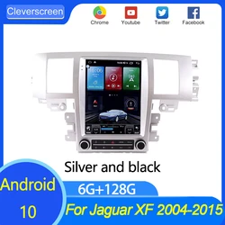 Radio con GPS para coche, reproductor Multimedia con Android 10, 2 Din, receptor estéreo, pantalla Vertical, vídeo, para Jaguar XF 2004 2015