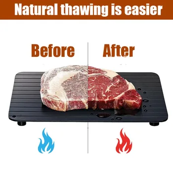 

Fast Defrosting Tray Meat Defrosting Mat Pad Rapid Natural Thawing Plate No Heating Defrost Trays Frozen Meat Chicken Non-stick
