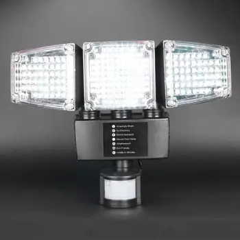 

188 LED Solar Security Light With Motion Sensor Security Flood Light Home Garden Wall Road Courtyard Garage