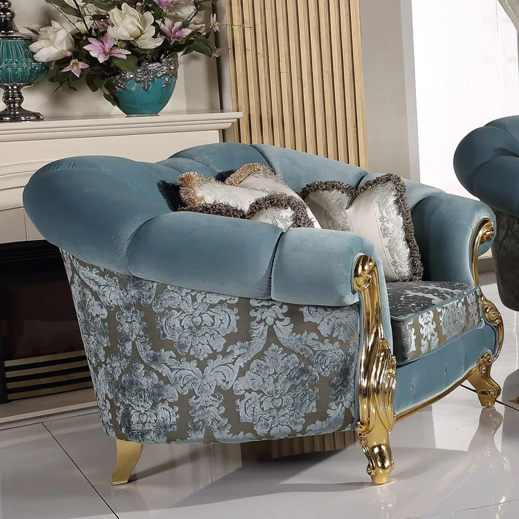 Резной тканевый диван Одноместный новейший набор диванов|sofa single seater|carved sofadesign sofa
