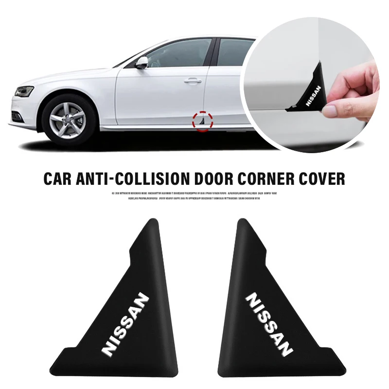 2pcs Car Door Corner 90silicone Anticollision Angle Bumper Anti