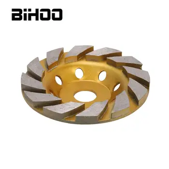 

5" Diamond Segment Grinding Wheel Disc Bowl Shape Grinding Cup for Concrete Granite Stone Ceramics Cutting 1Pc