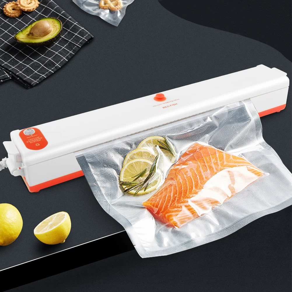 Food Vacuum Sealer Machine Home Food Sealing System Meal Fresh Saver Packing Household For Food Storage 220V Bags