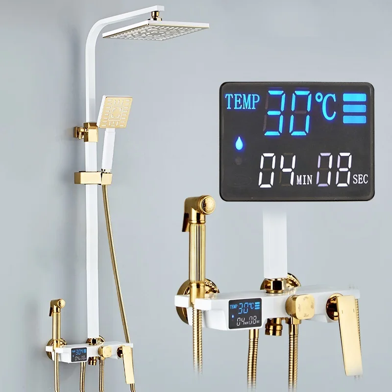 Painel Duschsystem Doccia Black Prysznic Preto ванная комната Conjunto De Ducha Regadera Dusche Do Banheiro Douche Chuveiro душевой набор