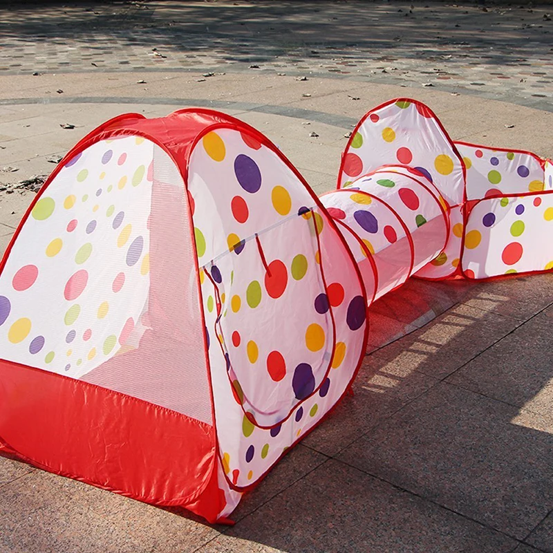 Детская палатка из трех частей, морской шар, бассейн, ползающий туннель, палатка дом, игровой дом для 0-3 лет, детская игрушка, морской шар, забор