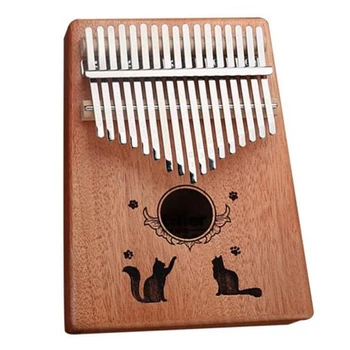 

17-Key Thumb Piano Children's Kalimba African Pocket Wooden Musical Instrument Kalimba Thumb Piano