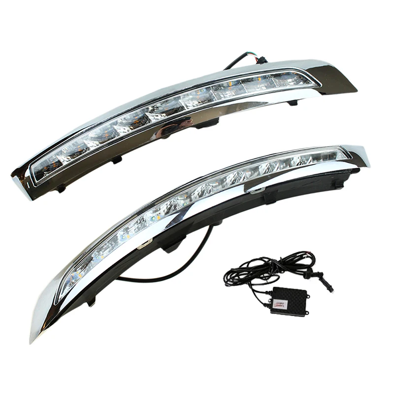 2PCS LED 12V Daytime Running Lights DRL For Volvo XC90 2007 2013 ABS