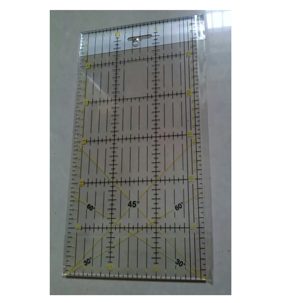 Quilting Ruler  Acrylic Quilters Inch Rules 30 x 15cm for Crafts, Fabric, Patch Working