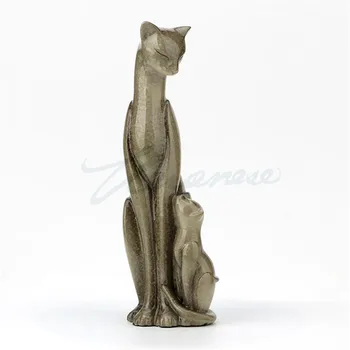

Simple Modern Creative Mother And Child Cat Art Sculpture Animal Statue Resin Craft Home Decoration Birthday Gift R3358