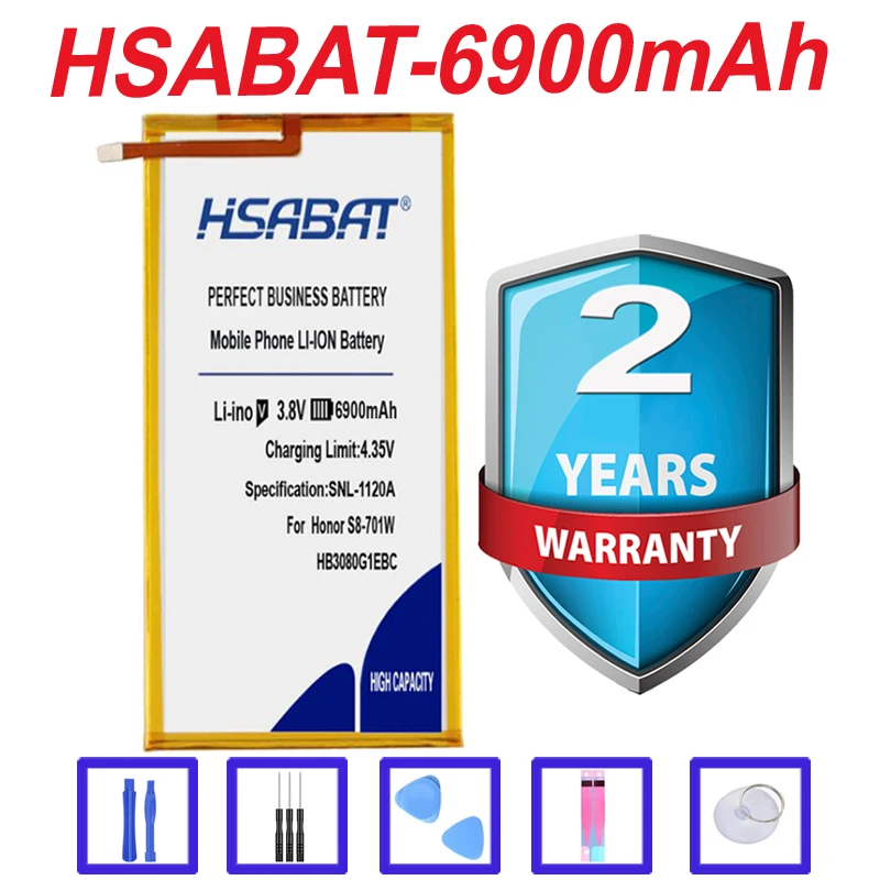 Топ 6900 мАч HB3080G1EBC HB3080G1EBW Аккумулятор для huawei Honor S8-701u Honor S8-701W Mediapad M1 8,0 M2-801L M2-801W