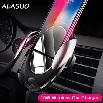 

Fully automatic 15W wireless charger fast charging car phone bracket inductive mobile phone bracket