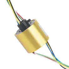 20 мм отверстие 42 мм OD 6 проводов 5A 250 об/мин алюминий сжатое Контактное кольцо сплав чехол для монитора Роботизированный ветрогенератор IP51