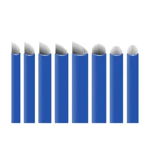 0,2 мм 12/14/16 U-образный иглы для перманентного макияжа бровей Тату мануального татуажа бровей, иглы для 3D вышивка ручка для мануального тату