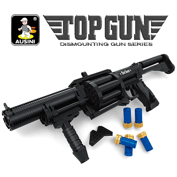 

AUSINI 22709 Plastic Assembling Building Blocks Striker Type Shotgun 373 PCs Children Educational Building Blocks Toy
