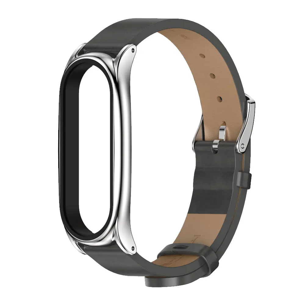 Elegant Leather Strap for Mi Band - Mijobs Design Collection