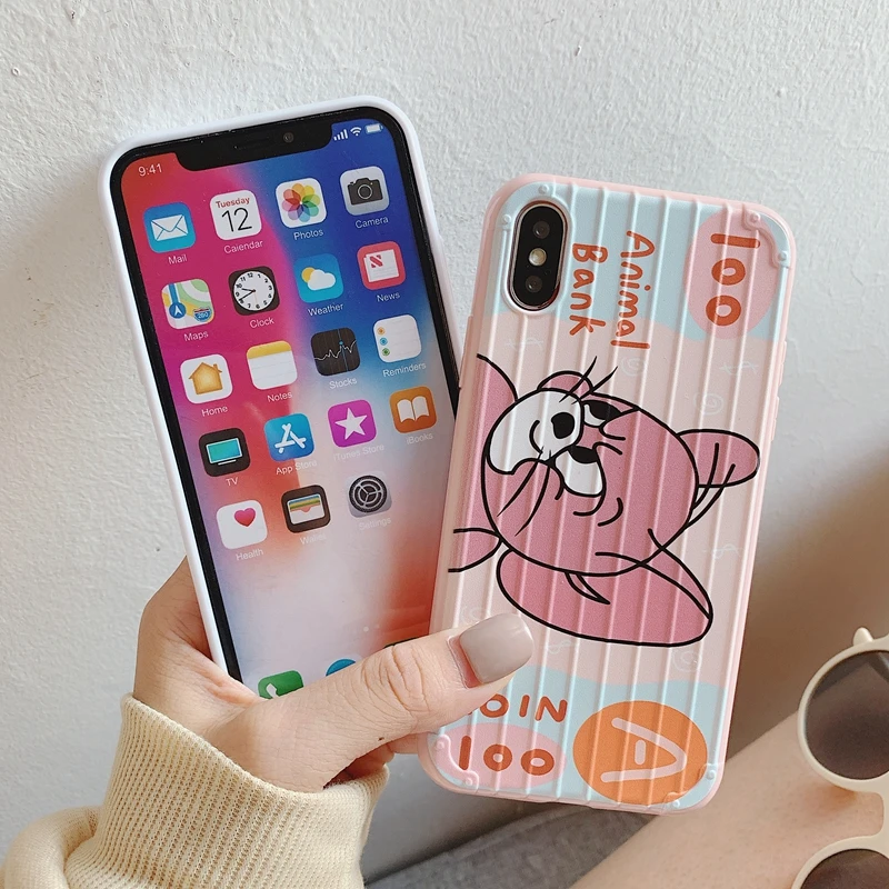 LF-6 Чехол на багажник для Coque iPhone 11 Pro XS Max чехол из мягкого ТПУ задняя крышка для iPhone 6 6S 7 8 Plus iPhone X XR чехол для телефона - Цвет: LF-6