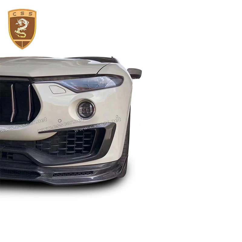 Передний бампер из углеродного волокна с лампой накладка на губы для Maserati SUV levante