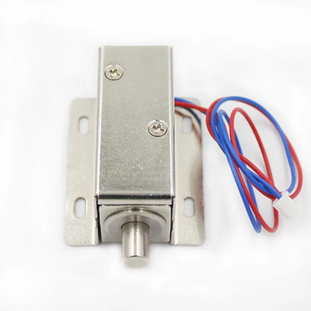 Cerradura electrónica para puerta de captura, montaje de liberación,  Control de acceso solenoide, 12V, 0.4A - AliExpress