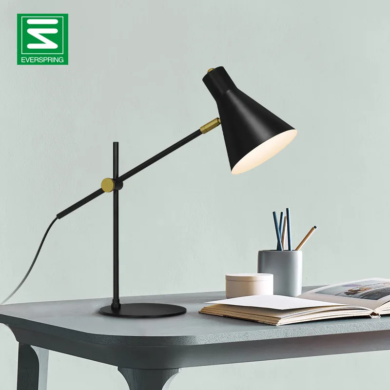 

Long Arm Hardware Lamp American Simple Retro Style Office Lamp Eye Protection Learning Work Lamp Customizable