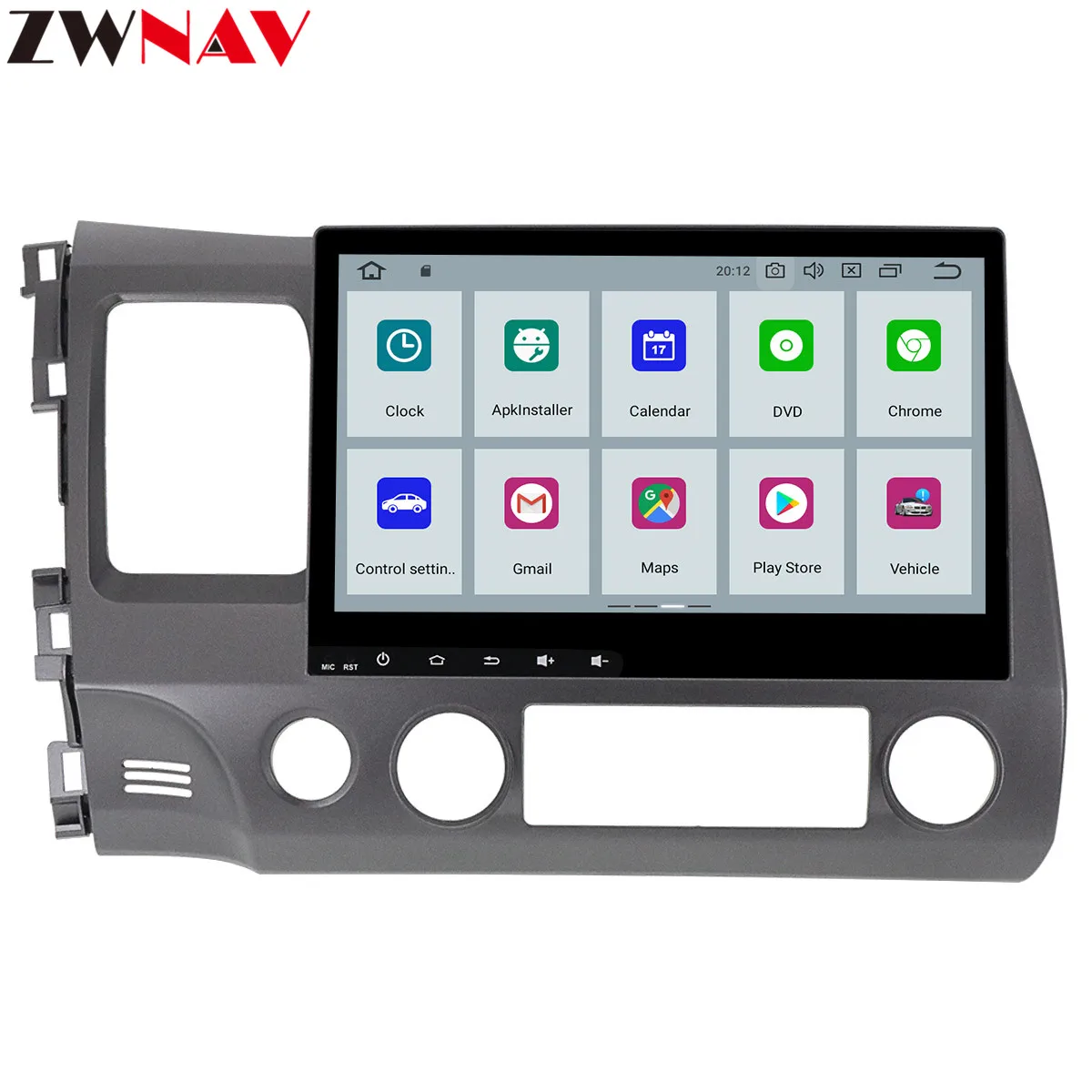 Top DSP 4+64 Android 9.0 car multimedia dvd player for HONDA Civic 2006-2011 GPS Navi Car Auto Radio audio stereo Video BT Head Unit 4