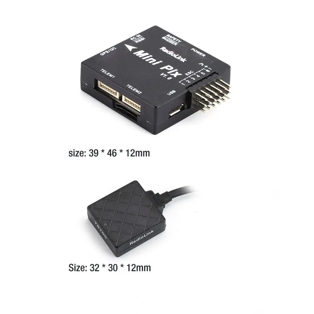Radiolink Mini PIX Контроллер полета MPU6500 с TS100 M8N gps для радиоуправляемого дрона фиксированное крыло/Мультикоптер/вертолет/автомобили/лодки