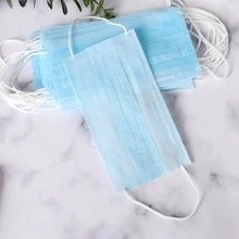 20 шт./упак. Анти-пыль Антибактериальная шапка с защитой лица от ветра одноразовые для рта носа уход за респираторными не-Тканевые маски 4 цвета