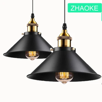 

Pynsseu Farmhouse Style Industrial Pendant Light, Vintage Barn Hanging Pendant Lighting, Modern Pendant Lamp Fixture E27