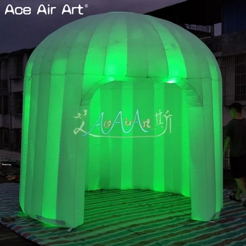 Cheap 2.5m M Diameter Small Dome Tent Inflatable Photo Booth Balloon With Spotlights And Blower Interior On Sale
