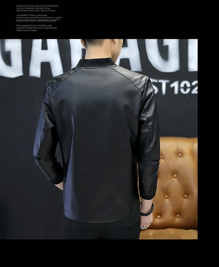 Mens PU Jackets Outwear Leather Hooded Biker Coat Men Cool Motorcycle Jacket Male Winter Autumn Jaquetas De Motocicleta 4XL