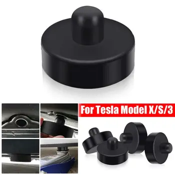 

1/4Pcs Black Rubber Jack Lift Point Pad Adapter Jack Pad Tool Chassis Jack Car Styling Accessories For Tesla Model X/S/3