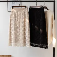 Вязанная двухсторонняя Женская Зимняя юбка миди с высокой талией, модная Женская Осенняя Плотная юбка Faldas Jupe Femme Saia