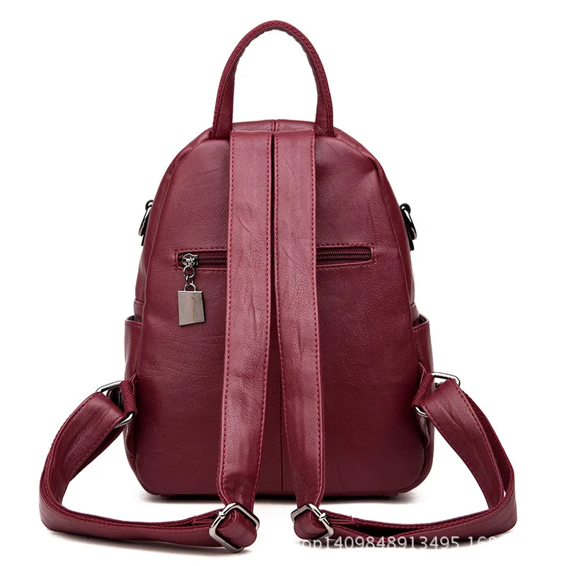 

Backpack Women's 2019 New Style Fashion Leisure Bag College Style School Bag Simple Large Capacity Travel Bag