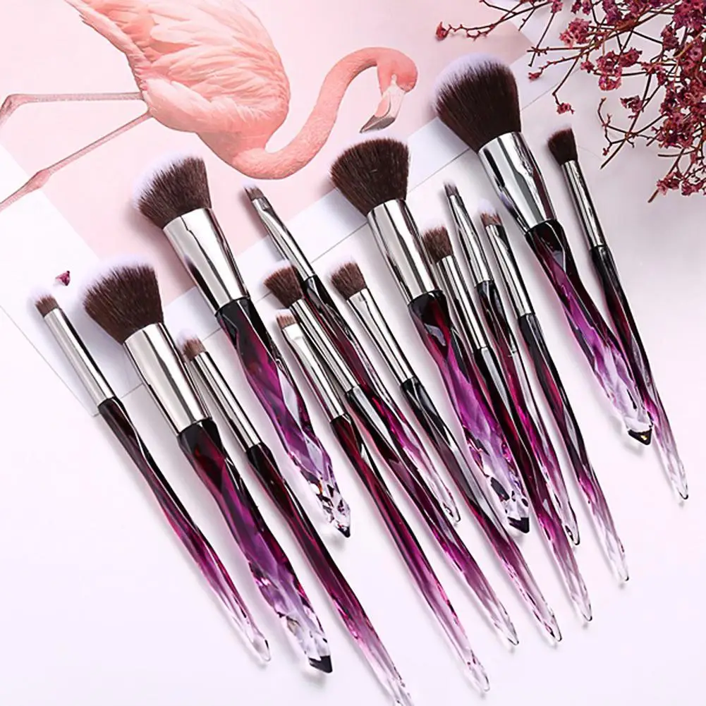 

5pcs/set Make Up Brushes Set Crystal Gradient Color Brush Set Makeup Brochas Korean Tools pinceaux maquillage