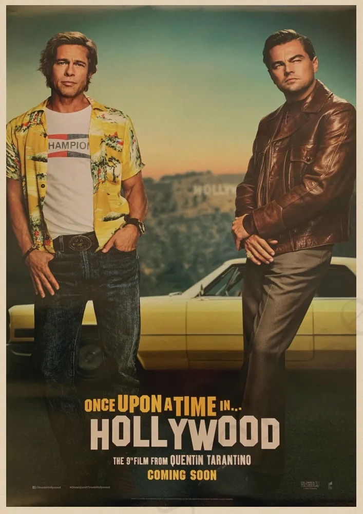 Крафт-плакат из фильма один раз в пору в Голливуде художественные принты винтажные декоративные картины на стену Квентин Тарантино плакат - Цвет: 6