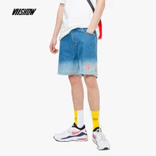 VIISHOW 19, летние новые джинсовые шорты, мужские повседневные шорты с градиентом, студенческие джинсовые шорты, мужские ND1237192