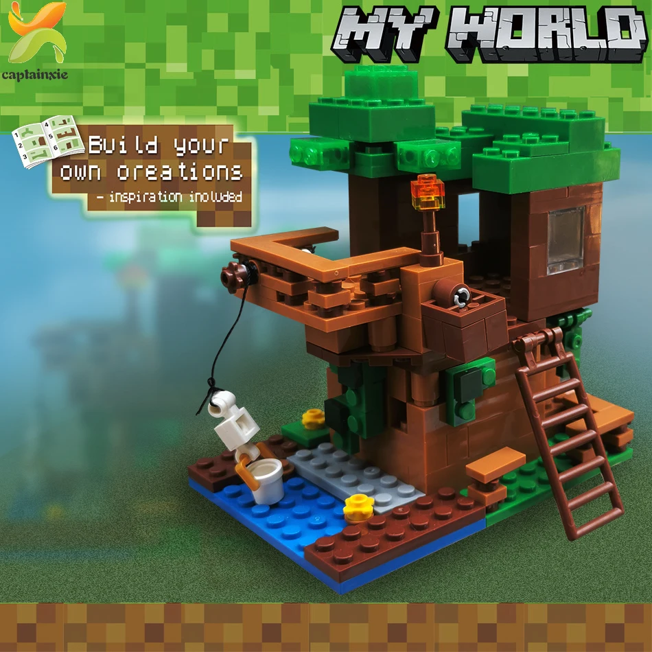 Строительные блоки: домик на дереве мой мир строительные блоки MinecraftINGLys Town Guardian