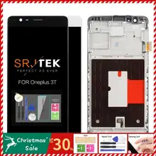 Активно-матричные осид, 5,5 '' для Oneplus 3T ЖК-дисплей Дисплей Сенсорный экран с рамкой ЖК-дисплей для One Plus 3T Дисплей Замена A3010 A300